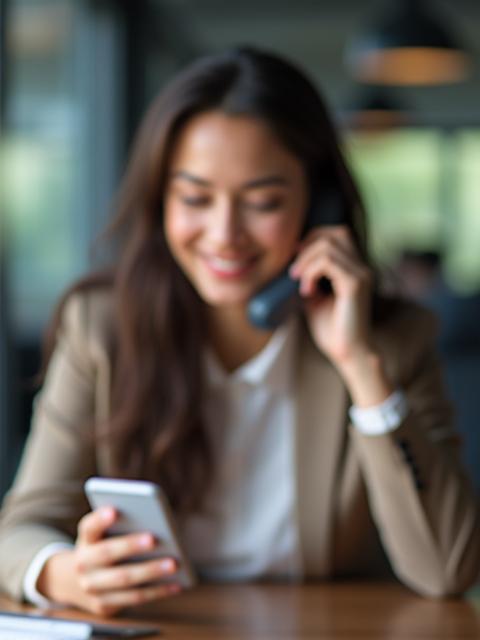 Image related to contacting the academy, perhaps a person talking on the phone.